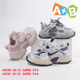 کتونی بچگانه اسپرت دخترونه پسرونه وارداتی درجه 1 برند A+B زیره فوق العاده نرم و راحت EVA دو حالته چسب و بند طرح نایک با ضمانت کیفیت محصول سایز ۳۲ تا ۳۷